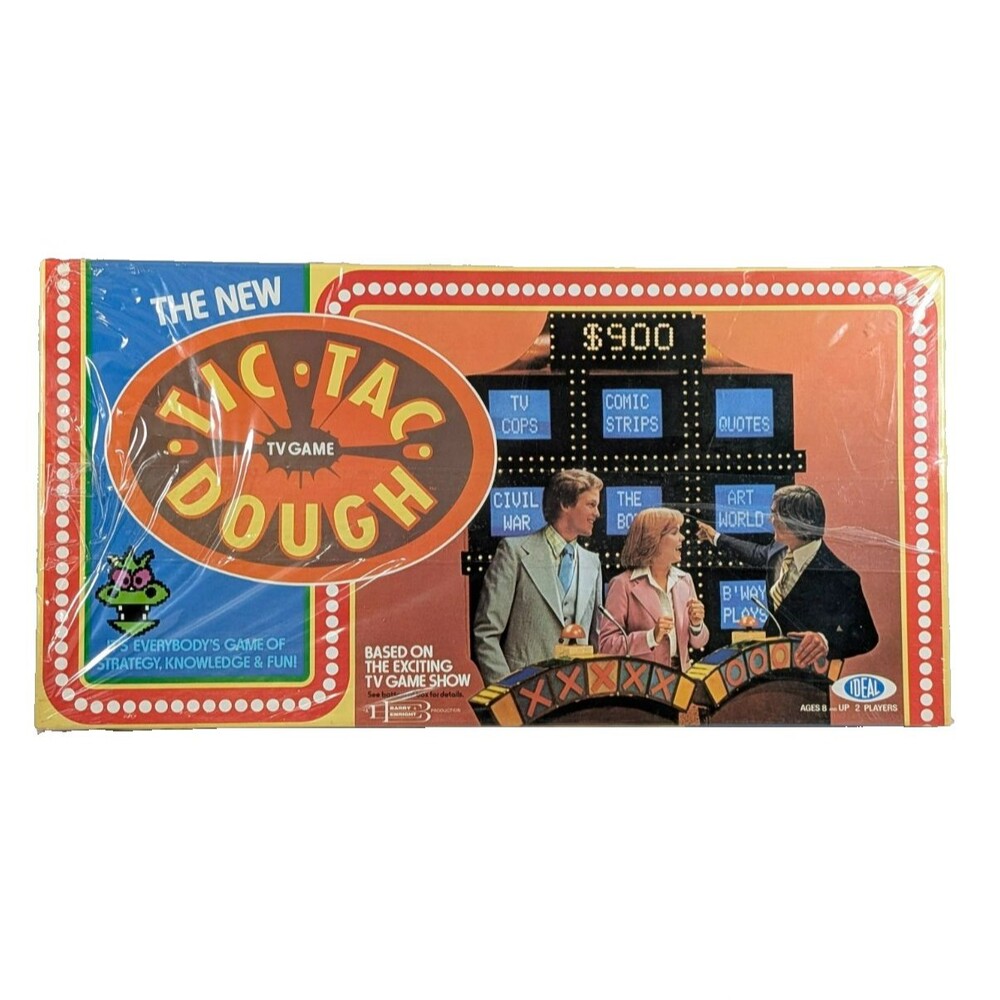 Vintage 1977 Ideal Tic Tac Dough TV Game Board Game NEW Factory Sealed